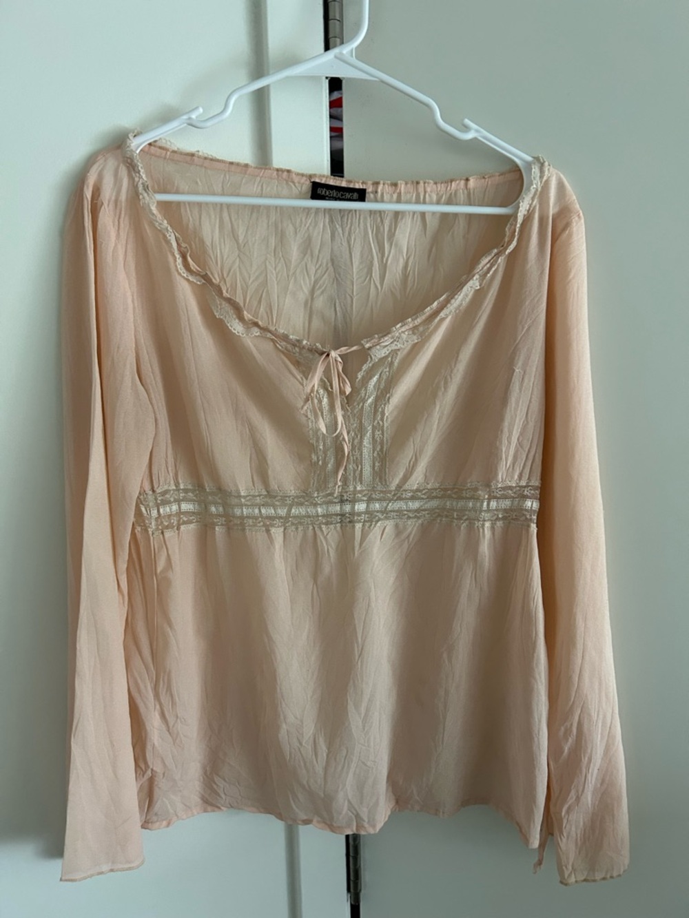 Roberto Cavalli Lace-Trim Blouse